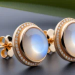 🌙 I segreti per scegliere eleganti orecchini a bottone con pietra di luna