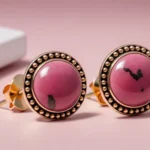 🌺 Secrets of choosing stylish stud earrings with rhodonite 🌺