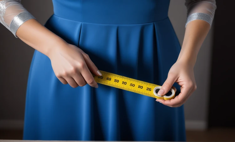 Femme mesurant ses paramètres