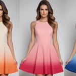🌅 Como escolher um vestido confortável com efeito ombre